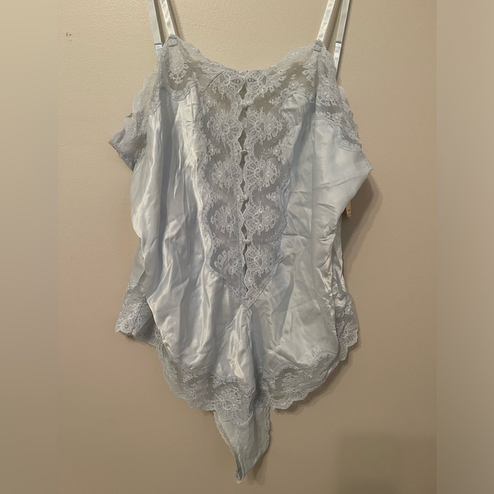 NWT Vintage Deadstock Satin and Lace One Piece - Picture 3 of 6